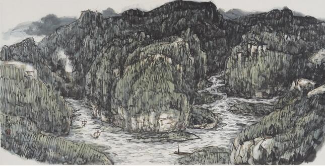 郭光山水畫